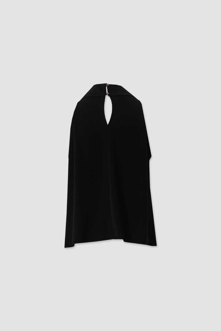 BLUSA PRETA DRAPEADA FERRACHE