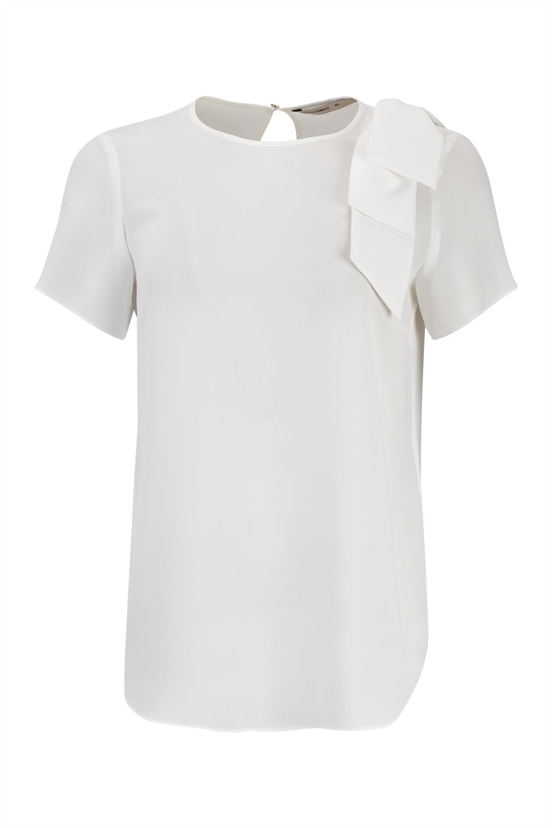 BLUSA BRANCA COM LAÇO NO OMBRO SILVINA CAMPOS