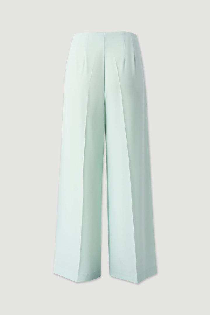 CALÇA VERDE FLUÍDA COM FECHO CRUZADO FERRACHE