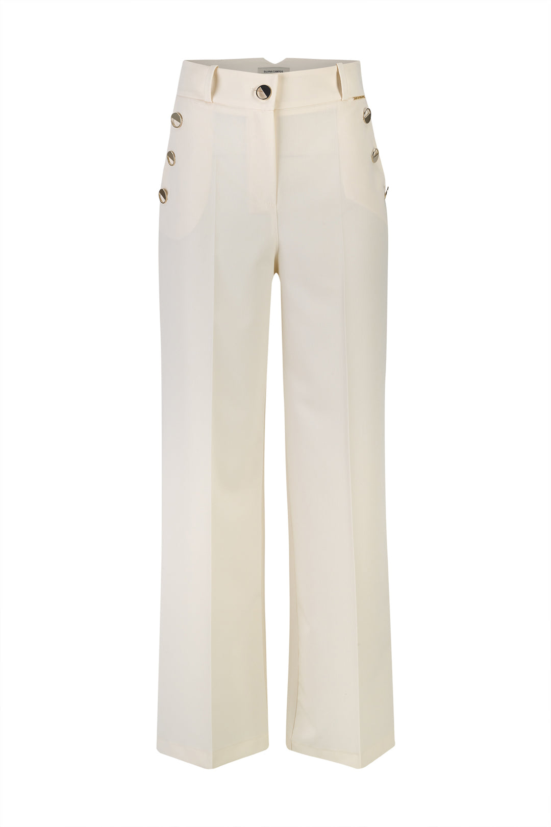 CALÇA PÉROLA COM BOTÕES SILVINA CAMPOS