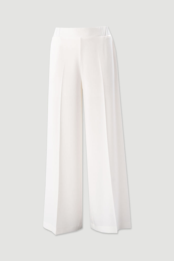 CALÇA BRANCA WIDE LEG EM TECIDO FLUIDO FERRACHE