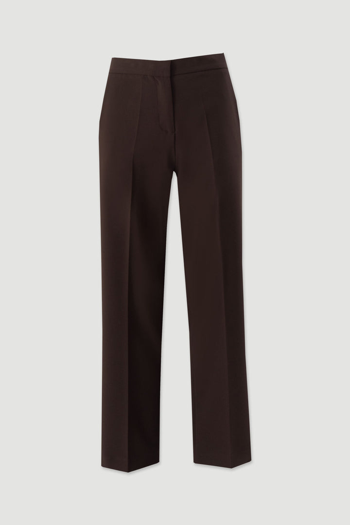 CALÇA CASTANHA COM CINTO ELÁSTICO FERRACHE