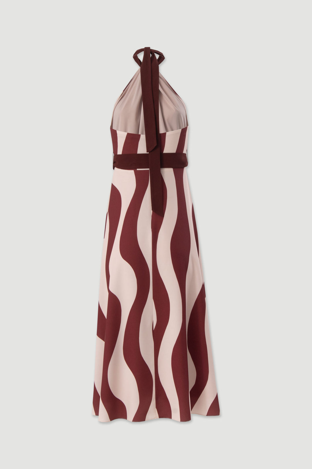 VESTIDO COMPRIDO ESTAMPADO DECOTE HALTER FERRACHE