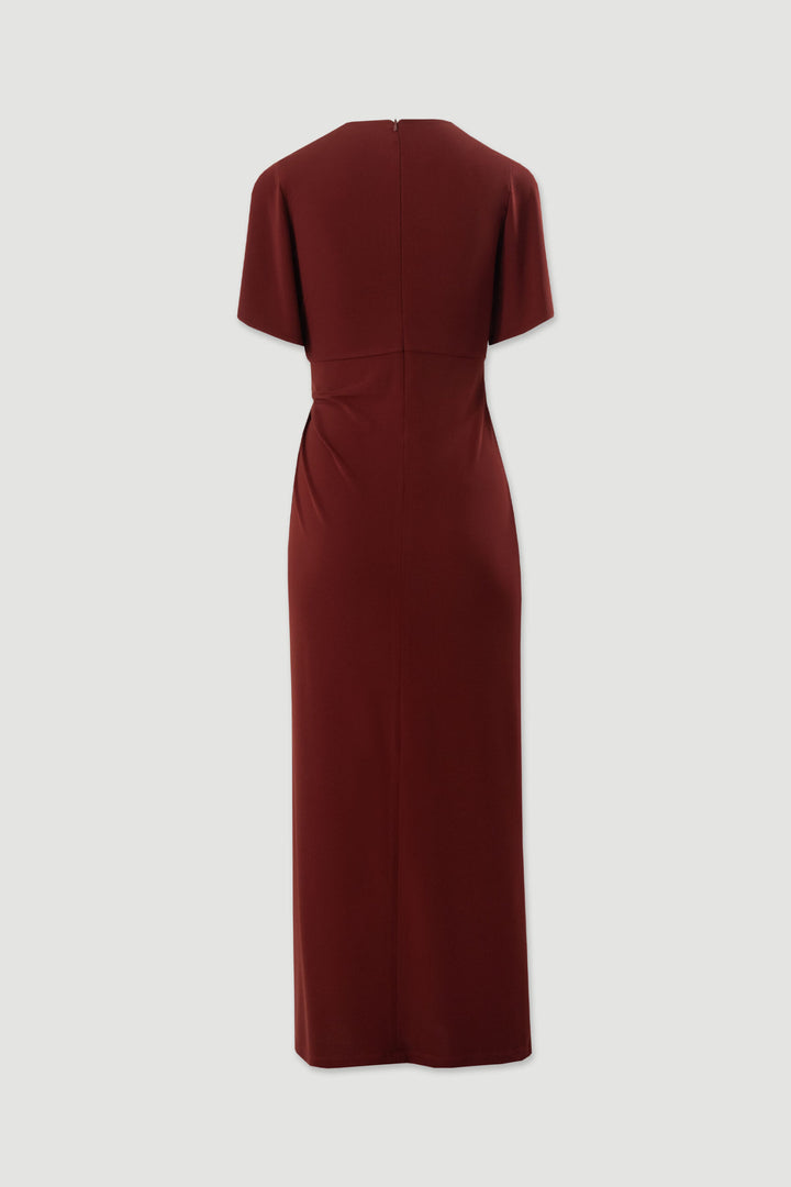 VESTIDO COMPRIDO BORDO COM DETALHE CUT-OUT FERRACHE