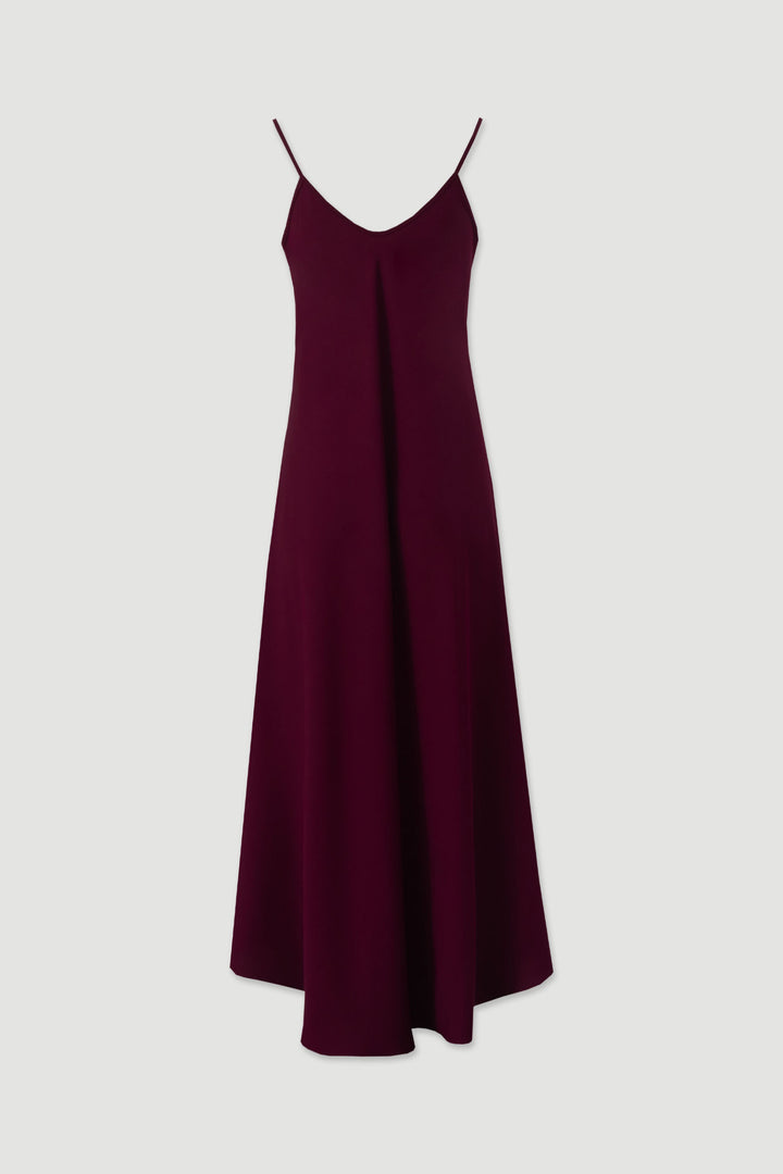 VESTIDO MIDI BORDO FLUIDO DE ALÇAS FERRACHE