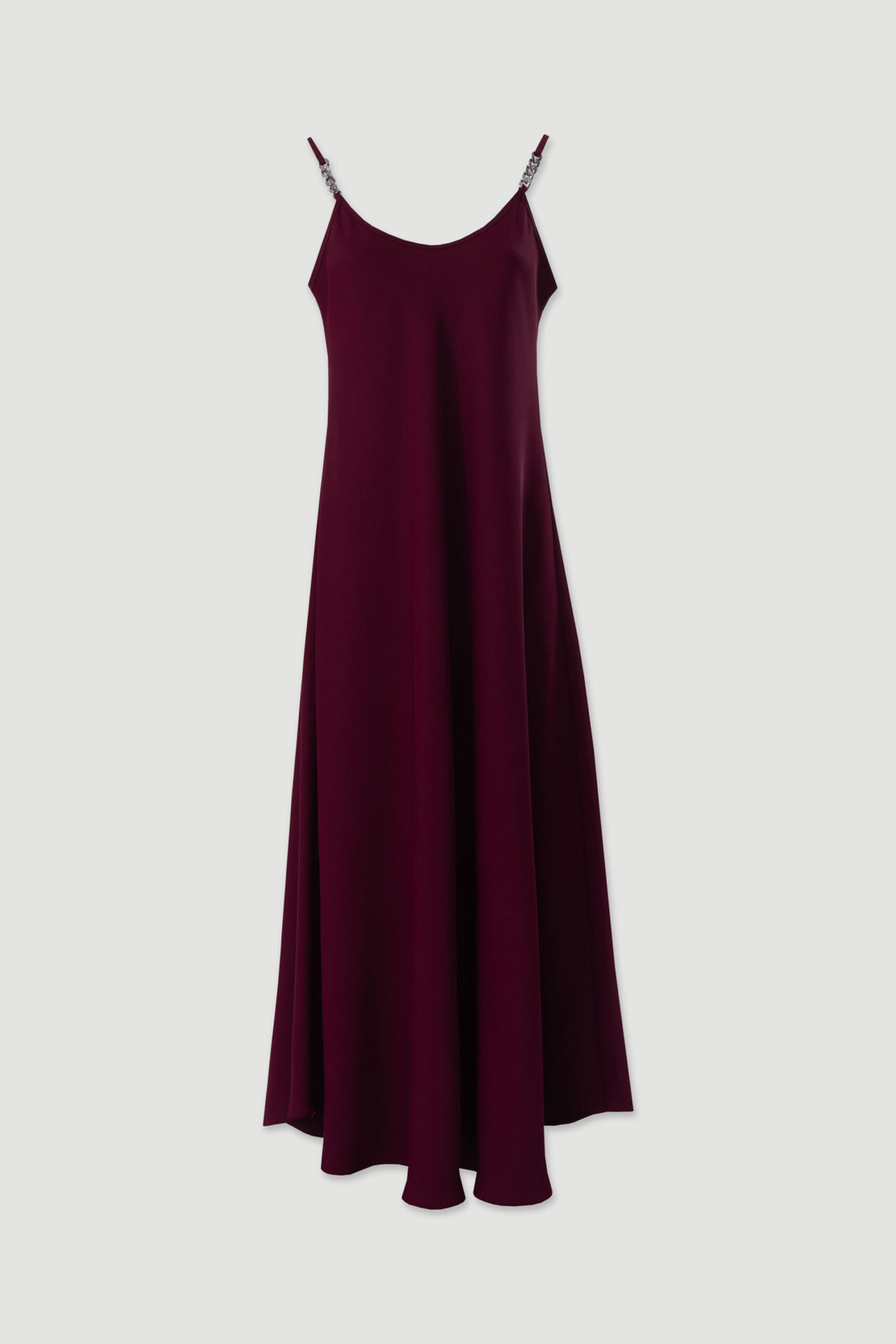 VESTIDO MIDI BORDO FLUIDO DE ALÇAS FERRACHE