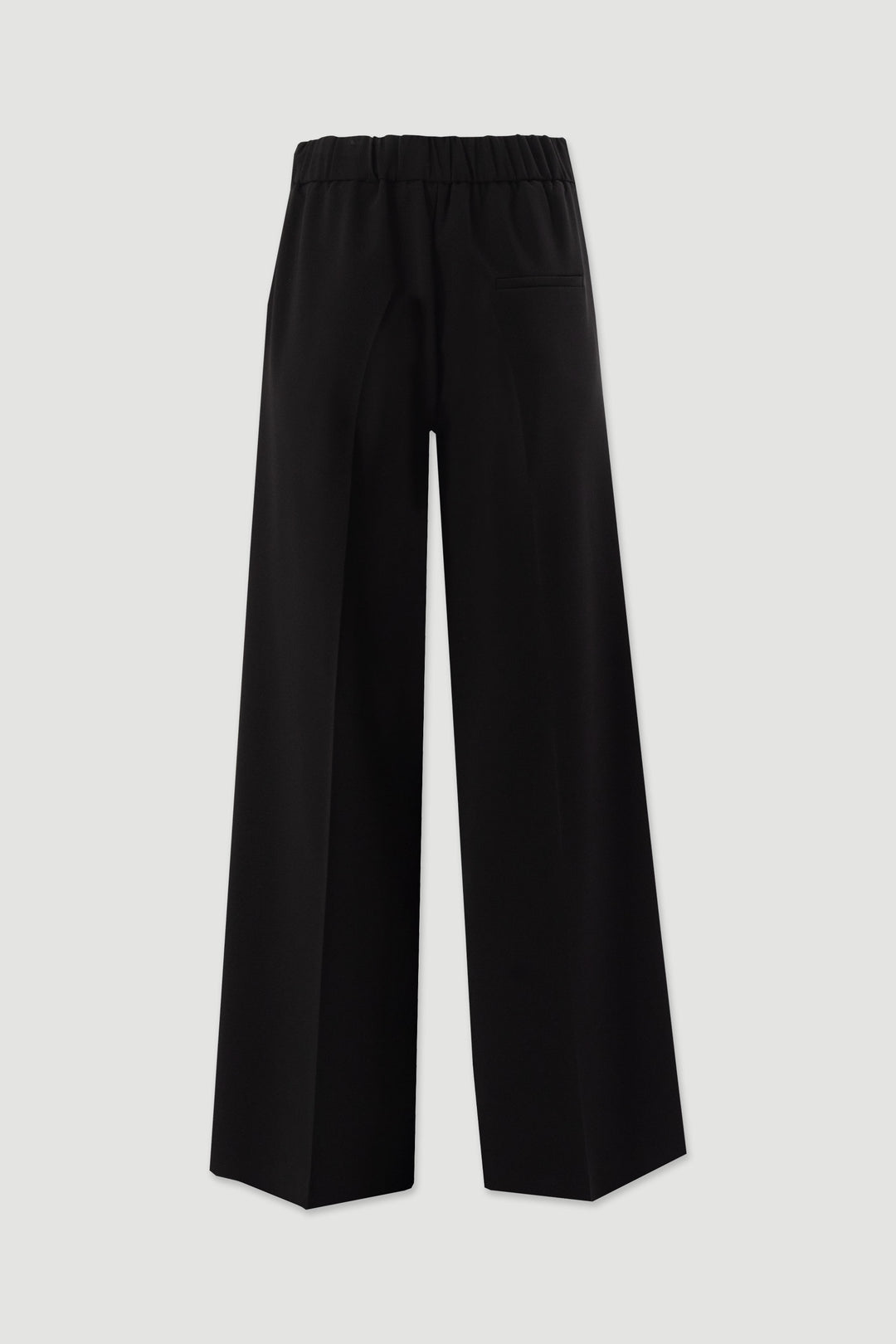 CALÇA PRETA WIDE LEG COM DETALHES METÁLICOS FERRACHE
