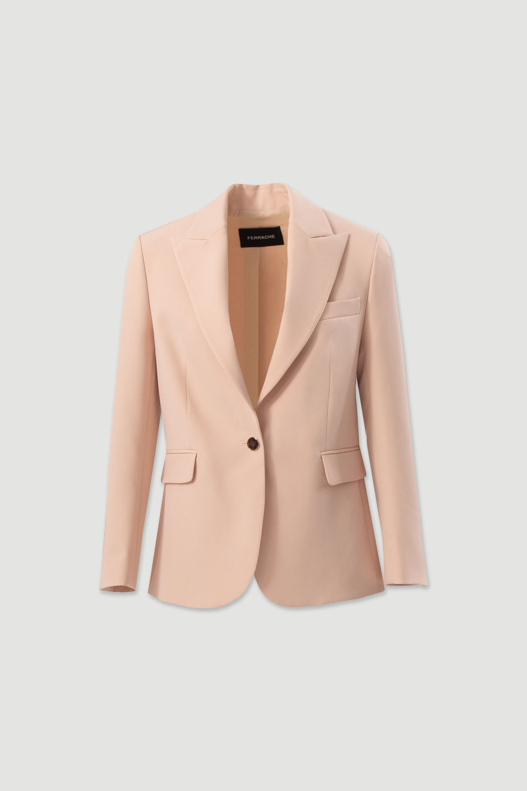 BLAZER BEGE CLÁSSICO CINTADO FERRACHE