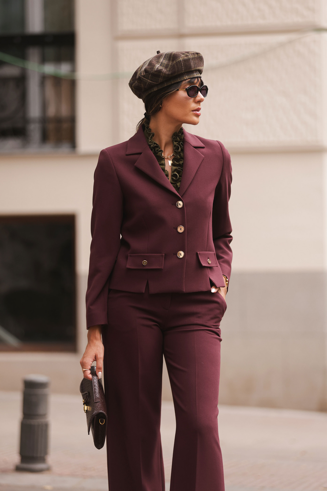 BLAZER CURTO BORDÔ ESTRUTURADO FERRACHE