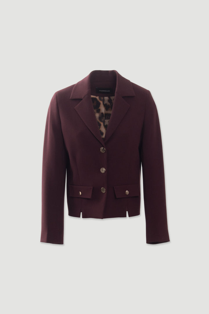 BLAZER CURTO BORDÔ ESTRUTURADO FERRACHE