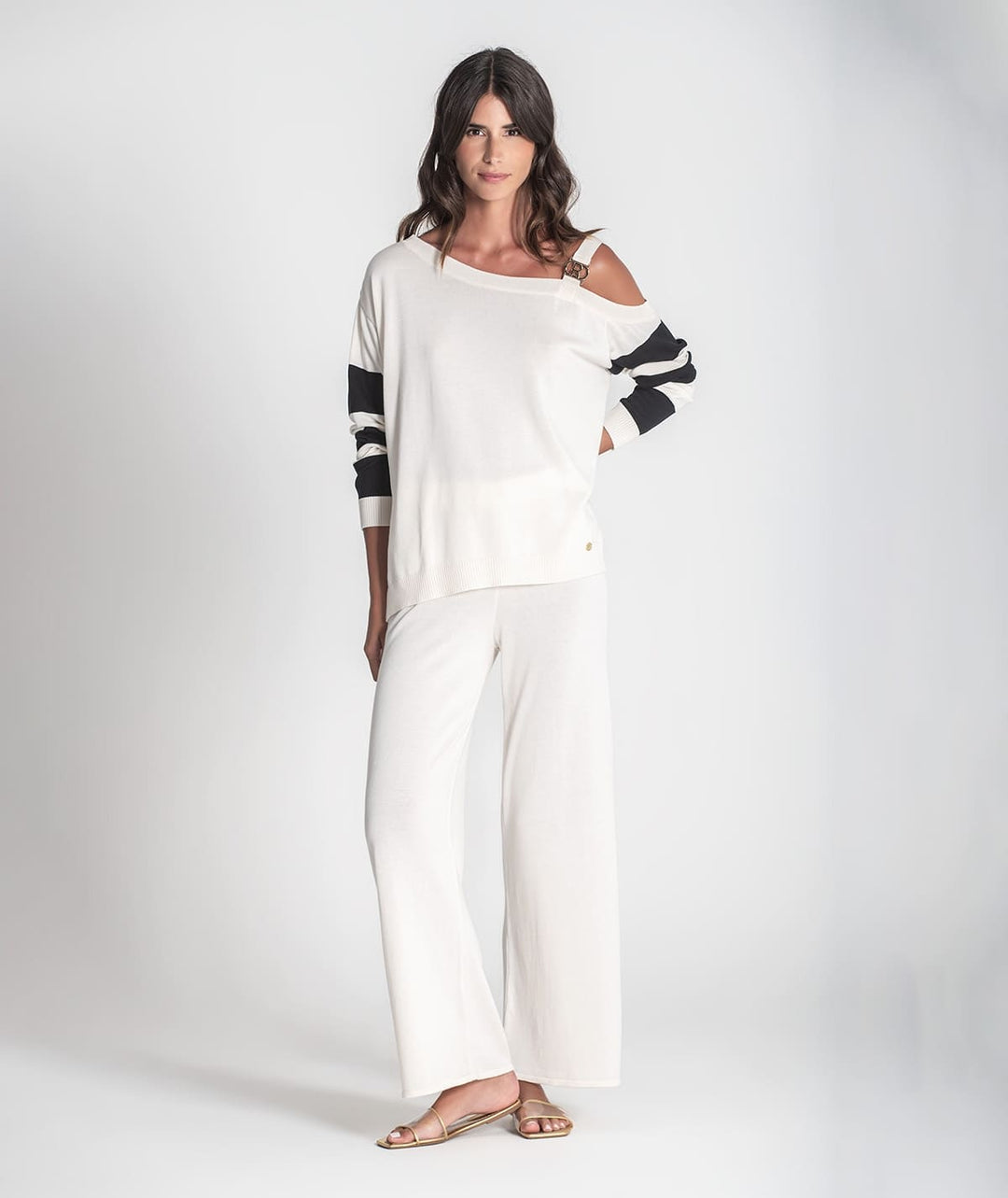 CAMISOLA CRU COM FIVELA RUGA
