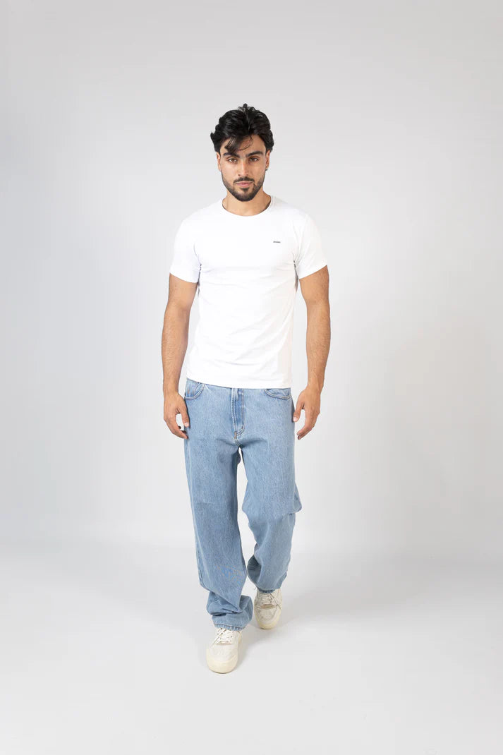 CALÇA DE GANGA AZUL CLARA RELAX FIT JOVITS