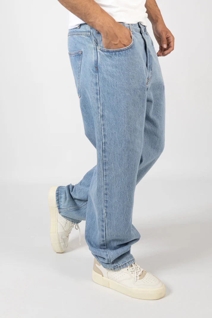 CALÇA DE GANGA AZUL CLARA RELAX FIT JOVITS