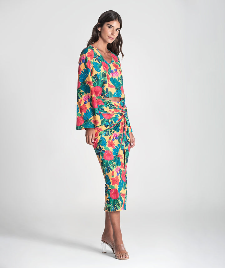 SAIA COM PADRÃO FLORAL