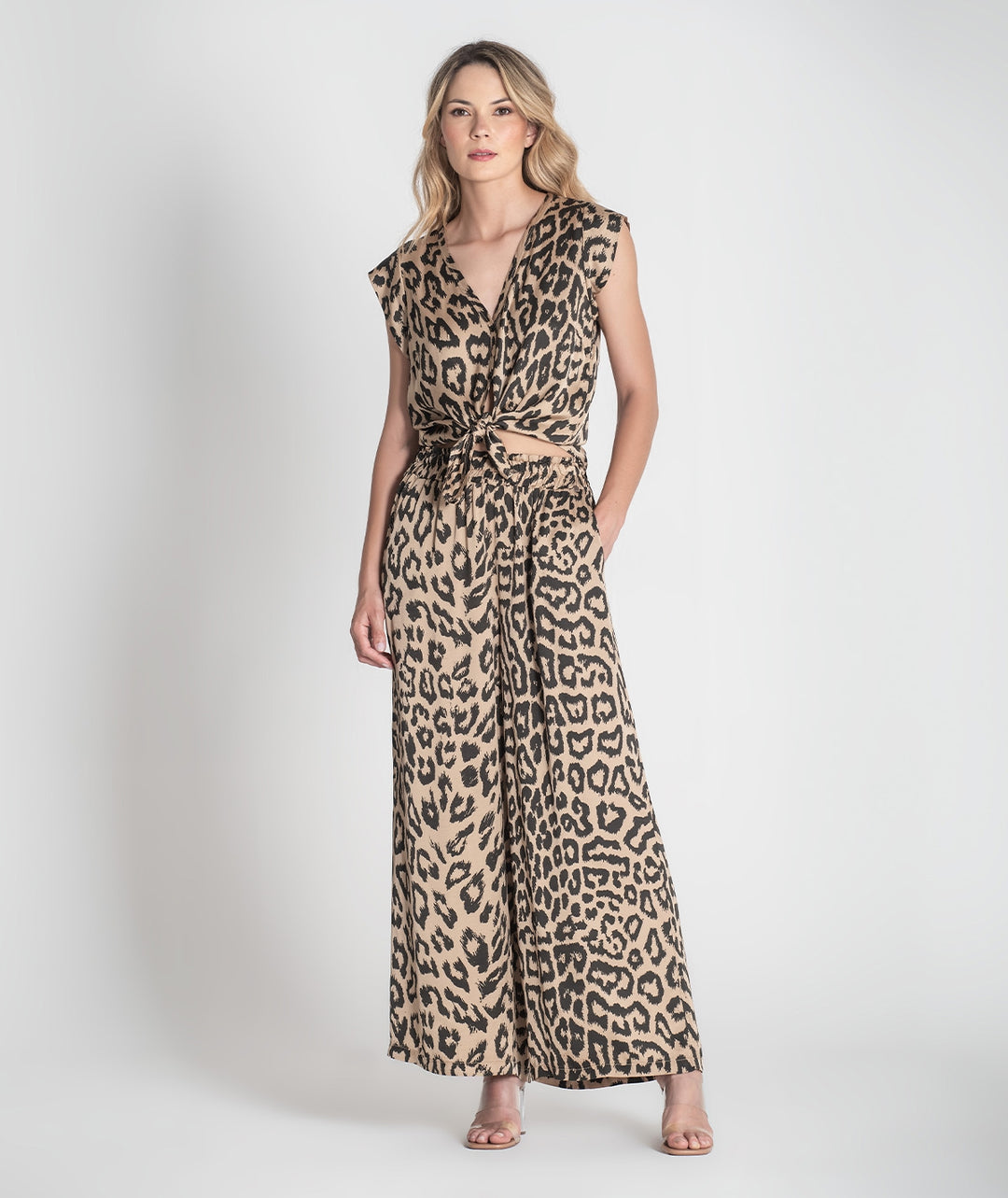 CALÇA ANIMAL PRINT RUGA