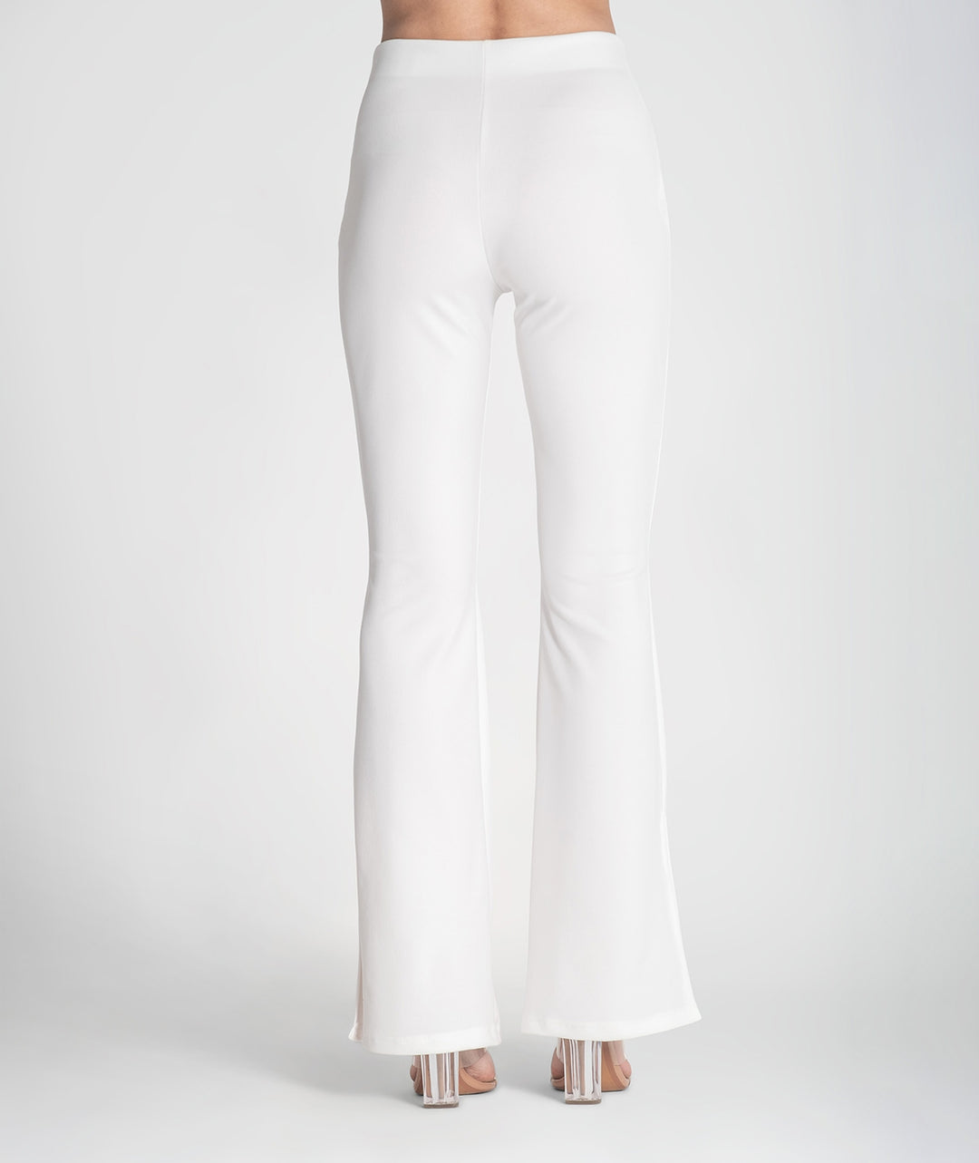 CALÇA BRANCA BOCA DE SINO RUGA