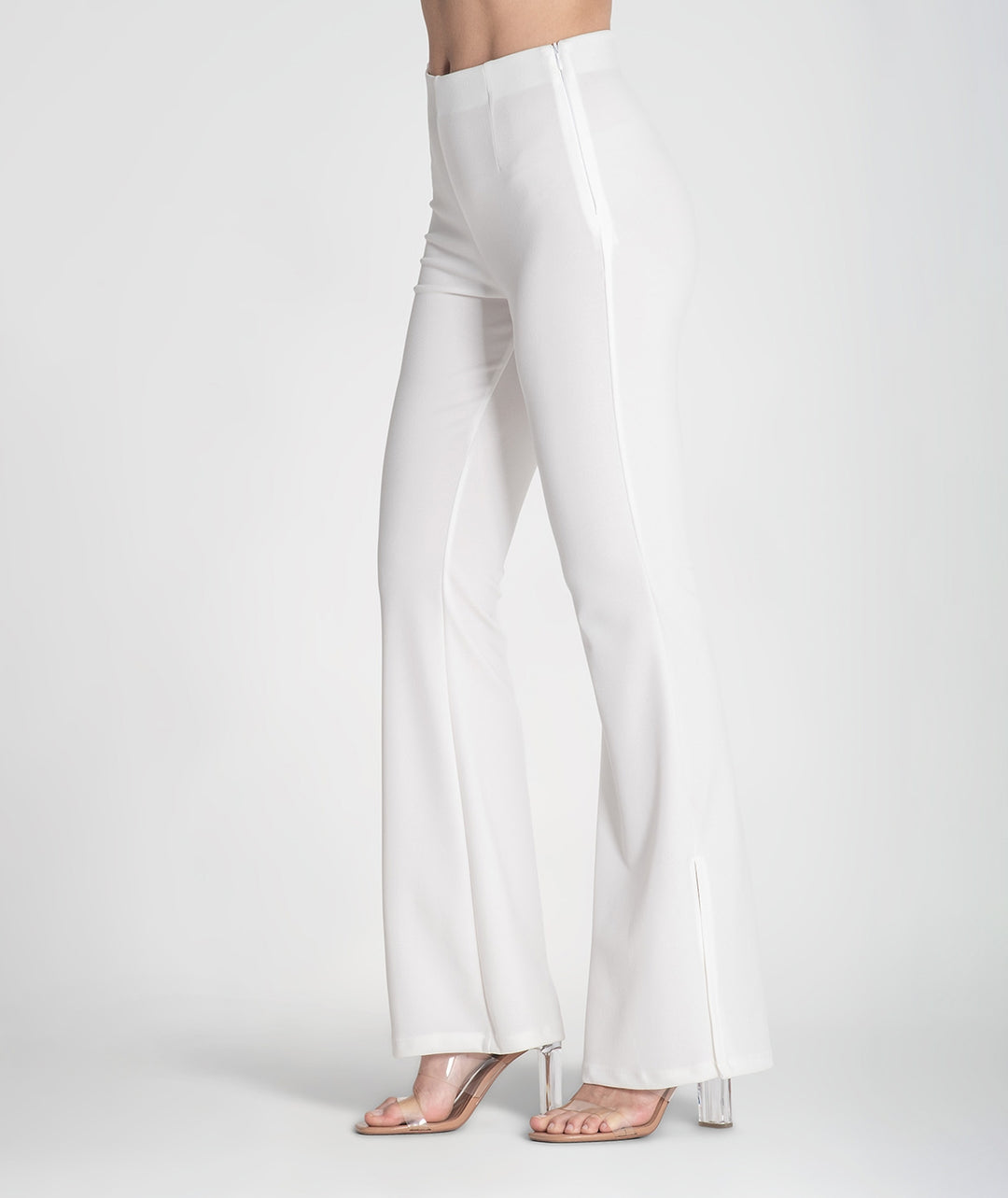 CALÇA BRANCA BOCA DE SINO RUGA