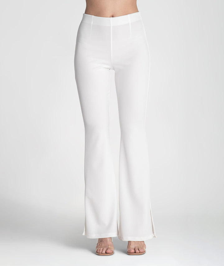 CALÇA BRANCA BOCA DE SINO RUGA