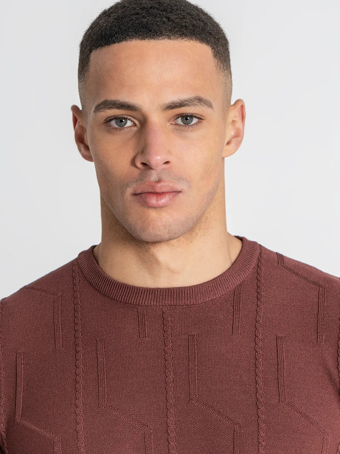 CAMISOLA DE MALHA CASTANHA KNIT PONTO CHIC