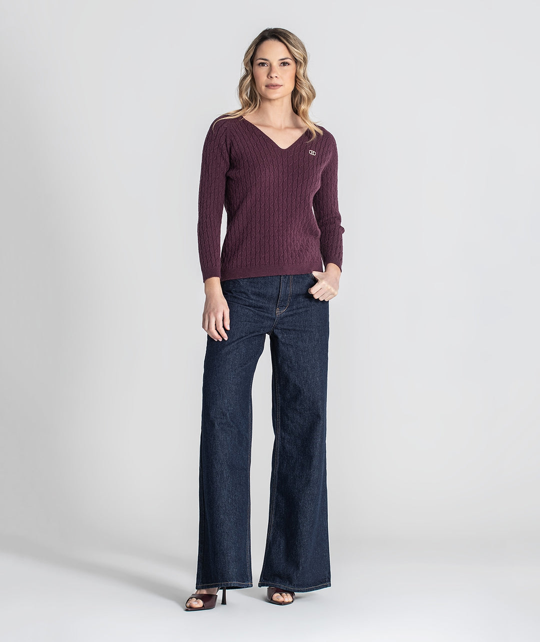 CAMISOLA BORDÔ COM TEXTURA RUGA