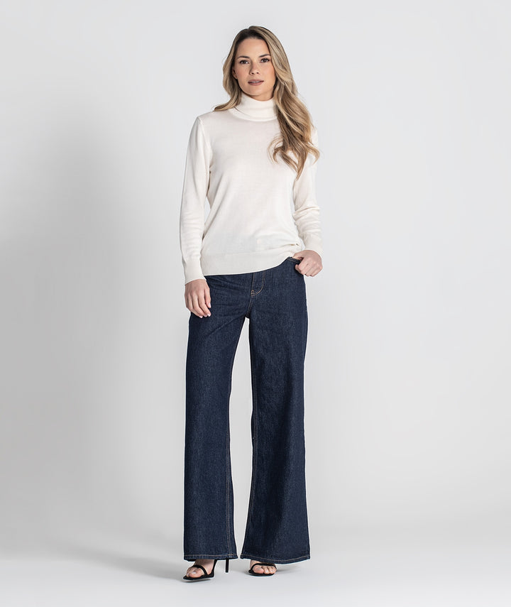 CAMISOLA CRU COM GOLA  ALTA RUGA
