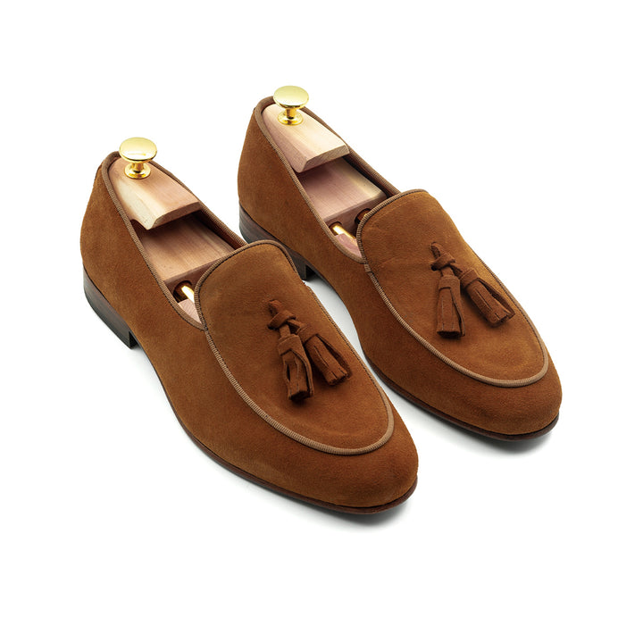 MOCASSIM CAMURÇA COM POMPOM CAMEL ZOLF