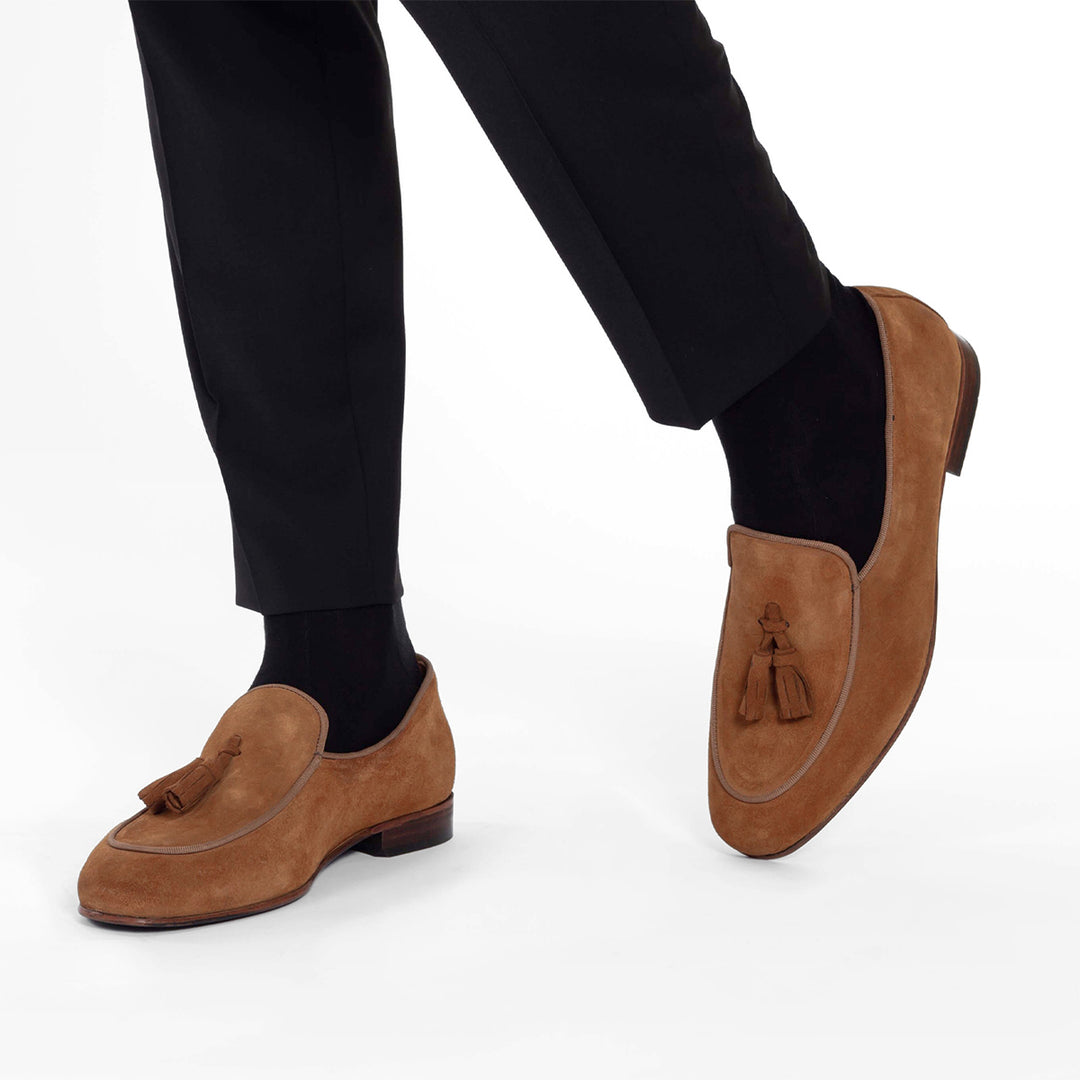 MOCASSIM CAMURÇA COM POMPOM CAMEL ZOLF