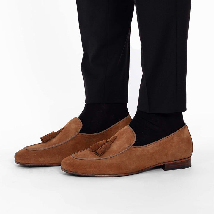MOCASSIM CAMURÇA COM POMPOM CAMEL ZOLF