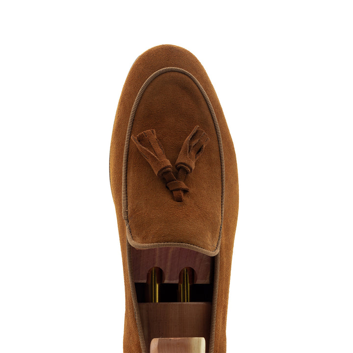 MOCASSIM CAMURÇA COM POMPOM CAMEL ZOLF