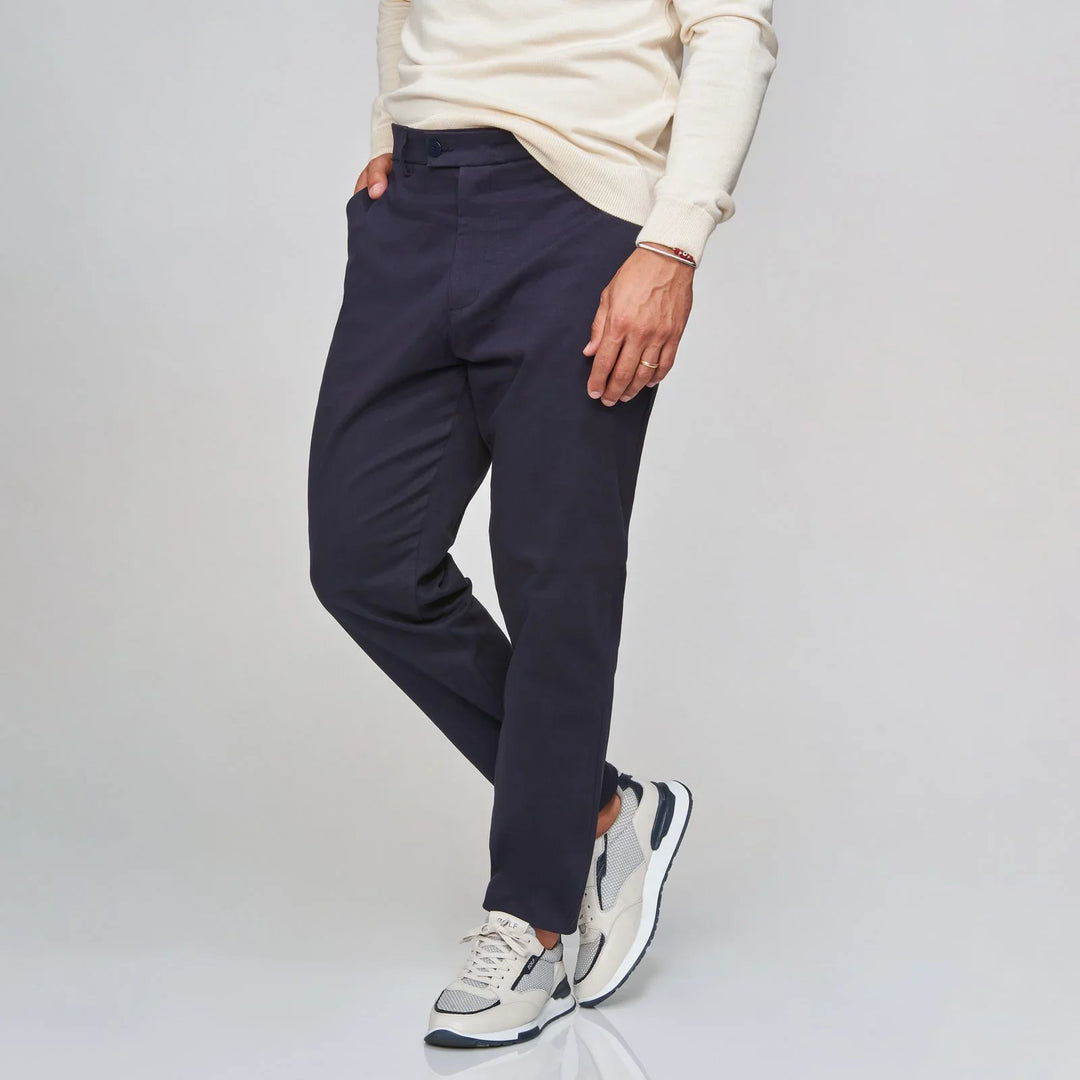 CALÇA CHINO TAPARED AZUL