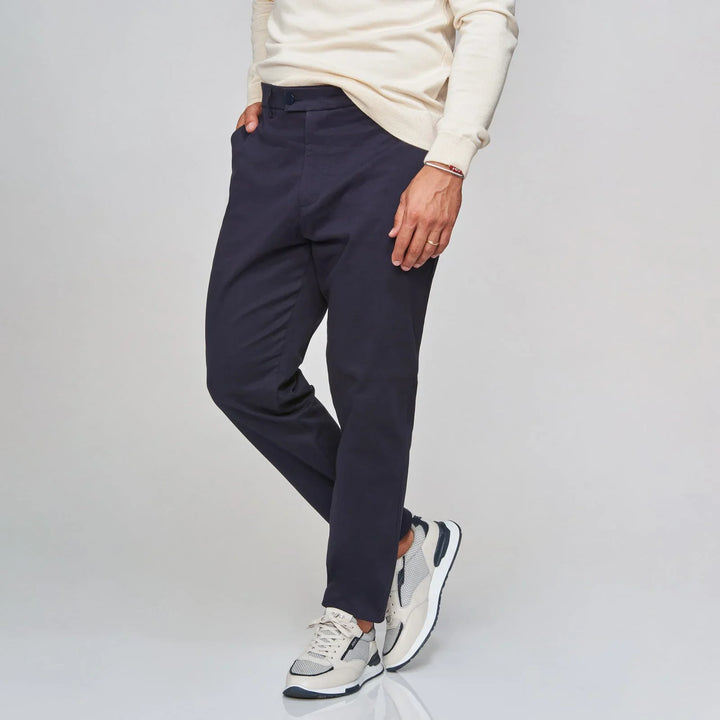 CALÇA CHINO TAPARED AZUL