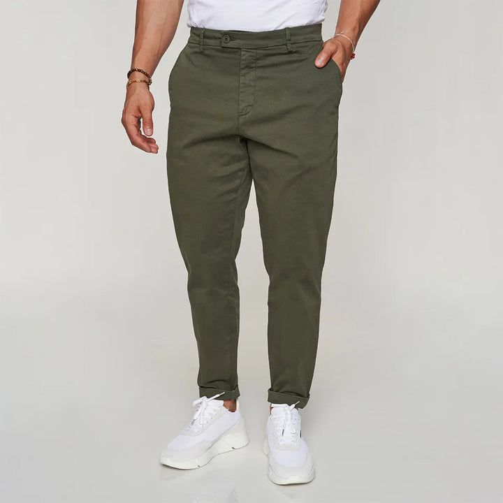 CALÇA CHINO TAPARED VERDE