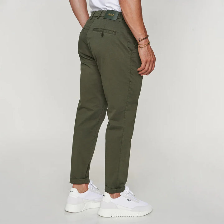CALÇA CHINO TAPARED VERDE