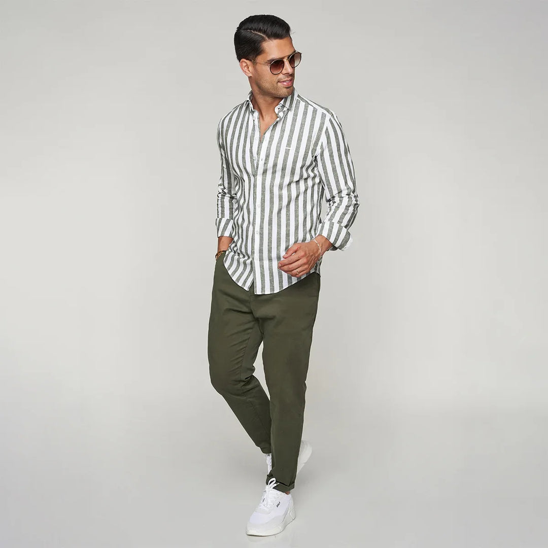 CALÇA CHINO TAPARED VERDE