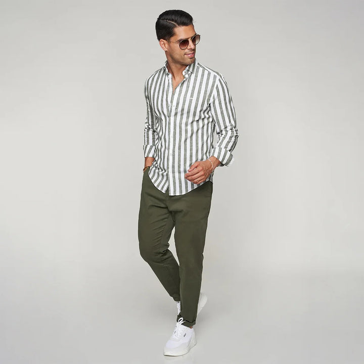 CALÇA CHINO TAPARED VERDE