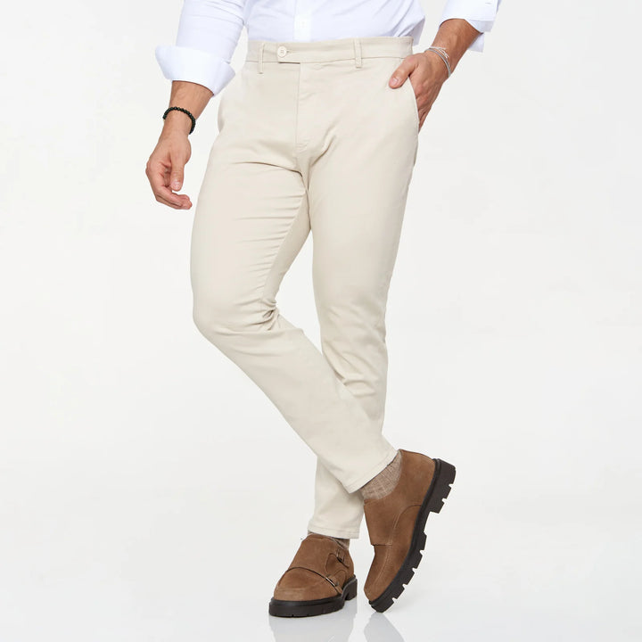 CALÇA CHINO SLIM FIT BEGE CLARO ZOLF
