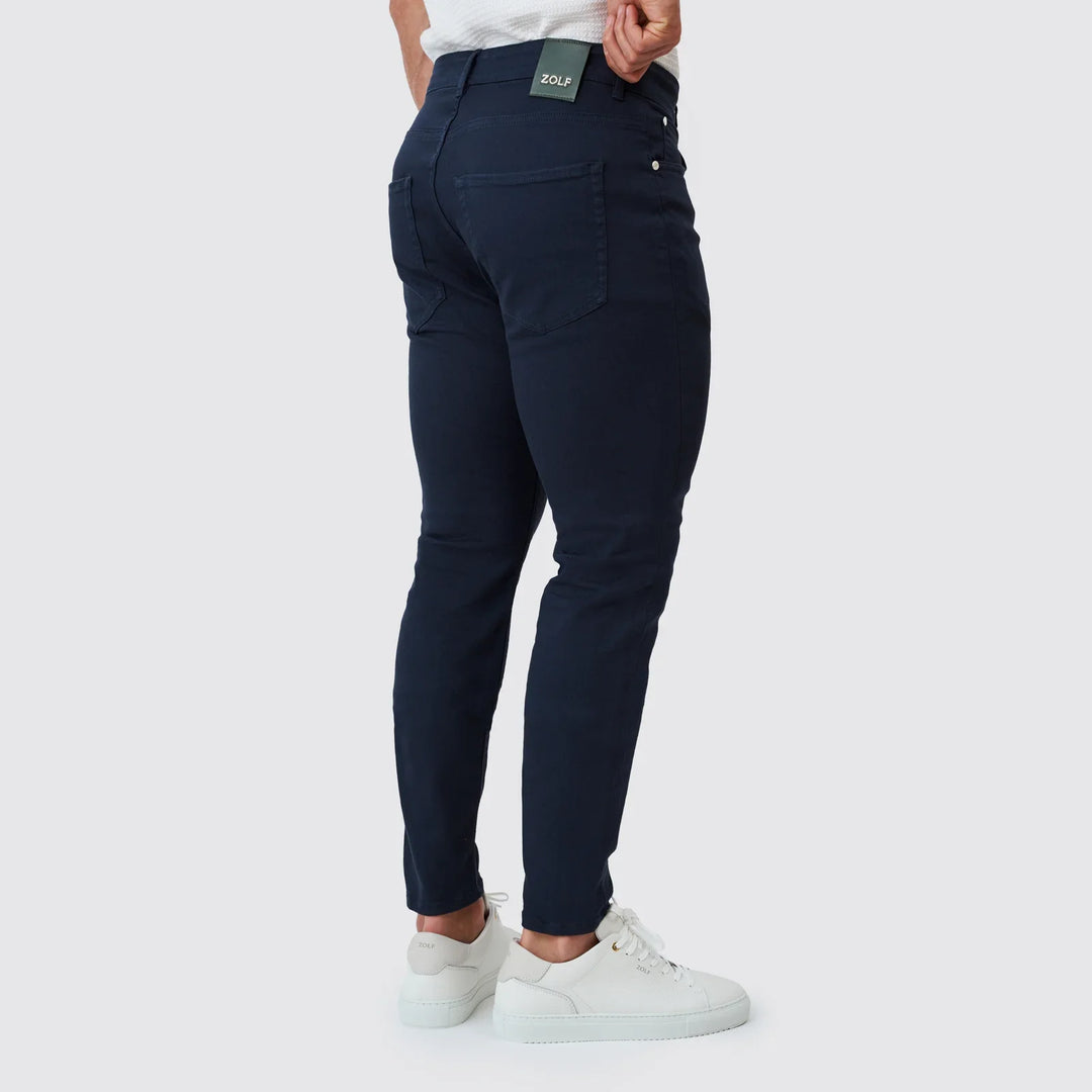 CALÇA SARJA RINGUE SLIM FIT  AZUL ZOLF