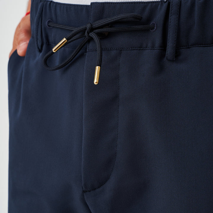 CALÇA COM CORDÃO SLIM FIT AZUL ZOLF