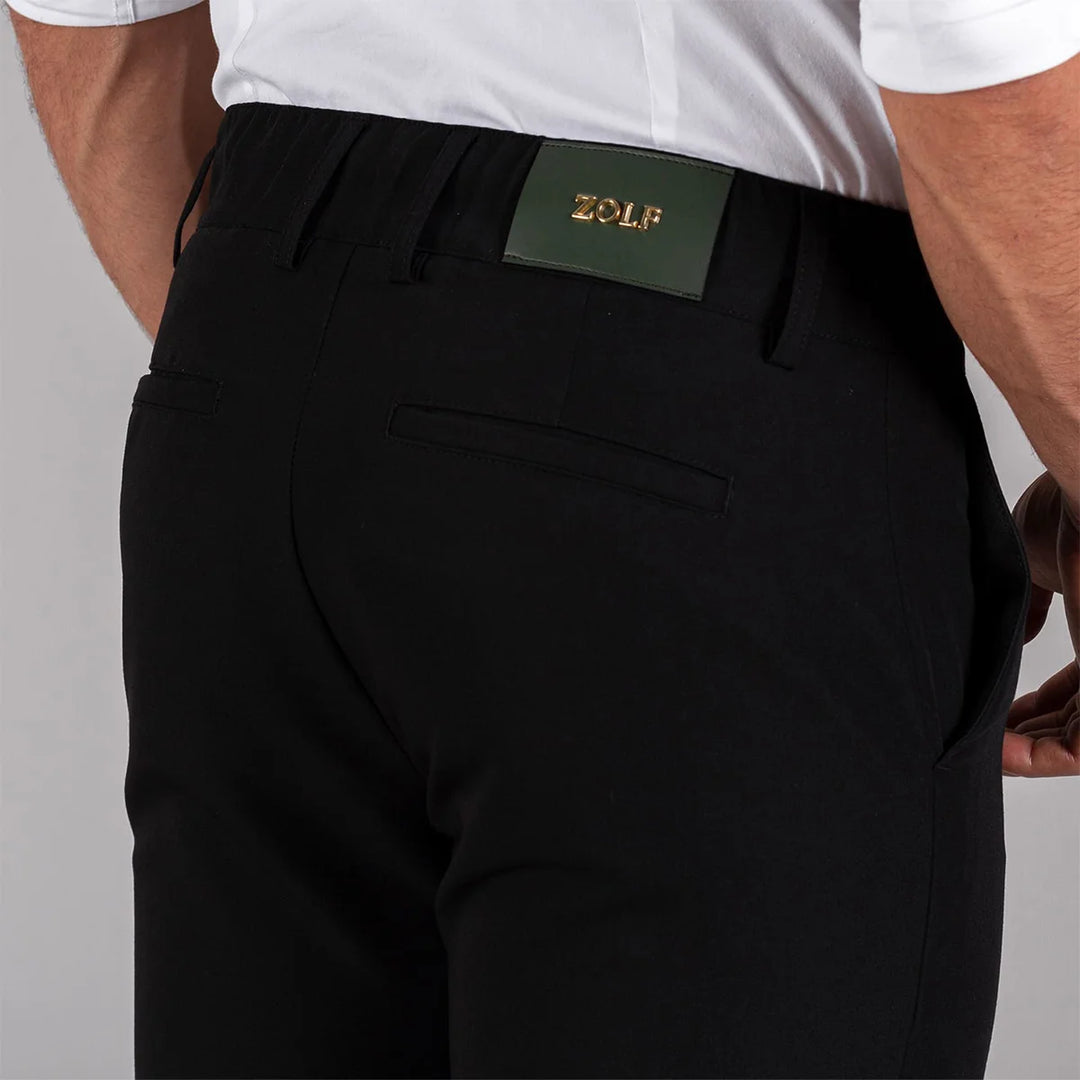 CALÇA COM CORDÃO SLIM FIT PRETA ZOLF