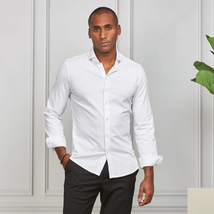 CAMISA STRETCH EASY-IRON BRANCA SLIM FIT ZOLF