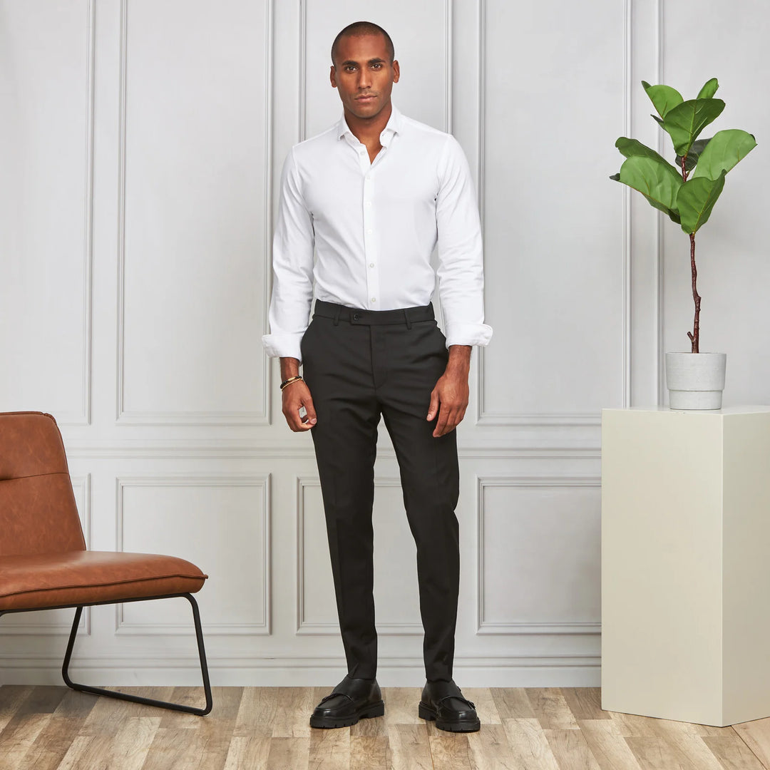 CAMISA STRETCH EASY-IRON BRANCA SLIM FIT ZOLF