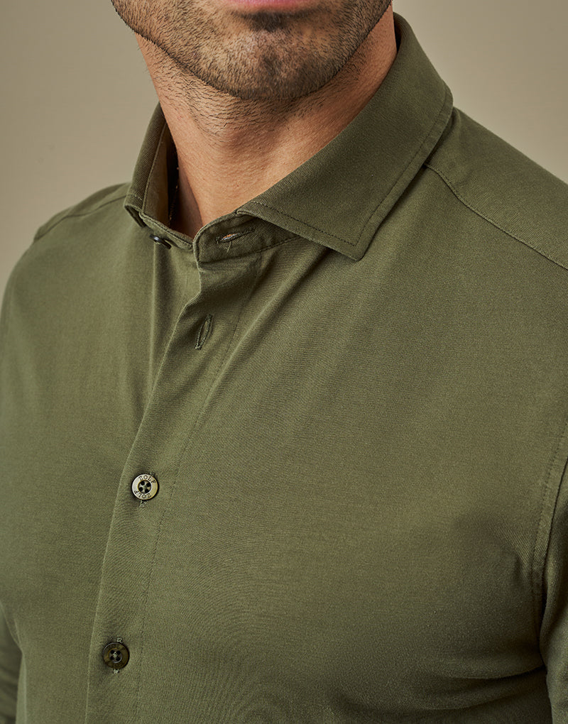 CAMISA STRETCH EASY IRON VERDE ZOLF
