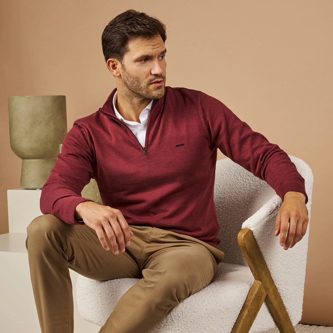 CAMISOLA LISA COM FECHO BORDEAUX ZOLF