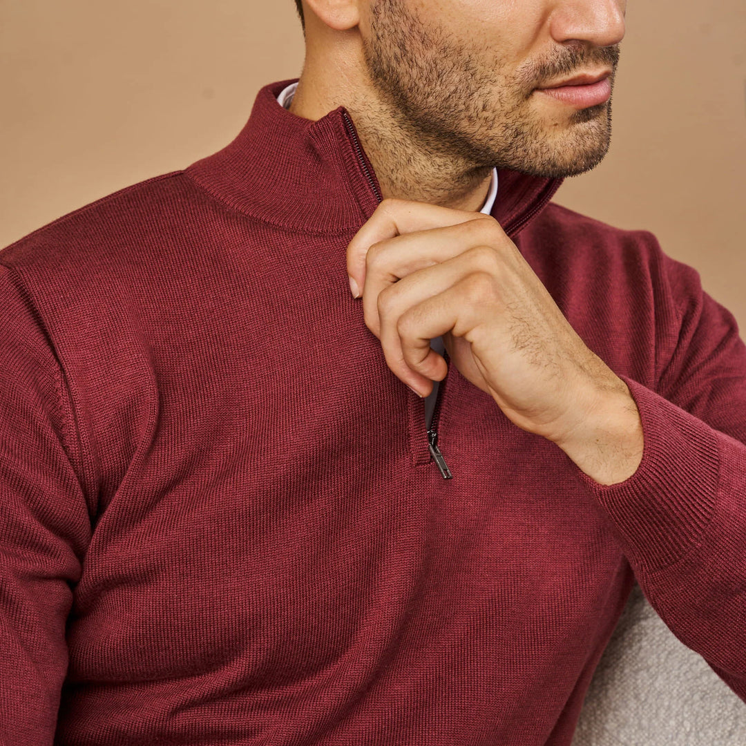 CAMISOLA LISA COM FECHO BORDEAUX ZOLF