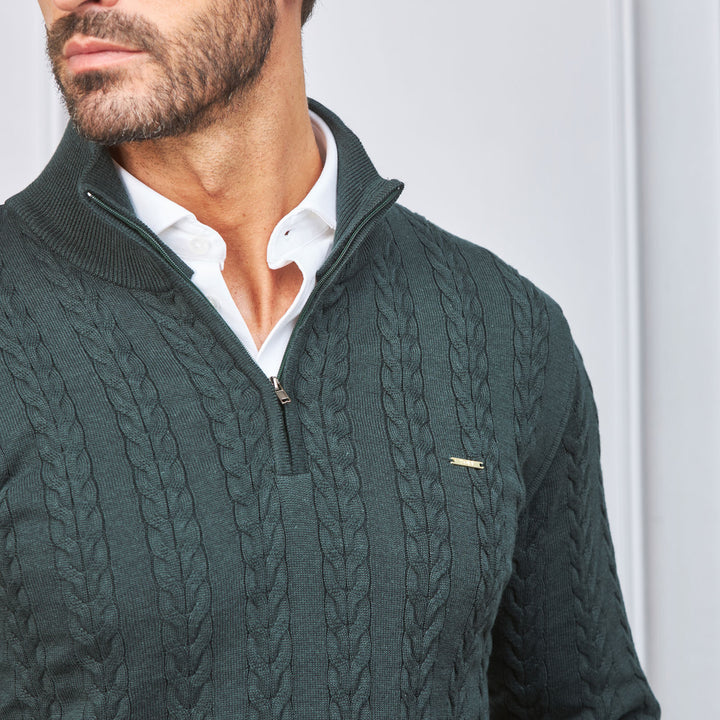 CAMISOLA TRANÇA COM FECHO VERDE ZOLF