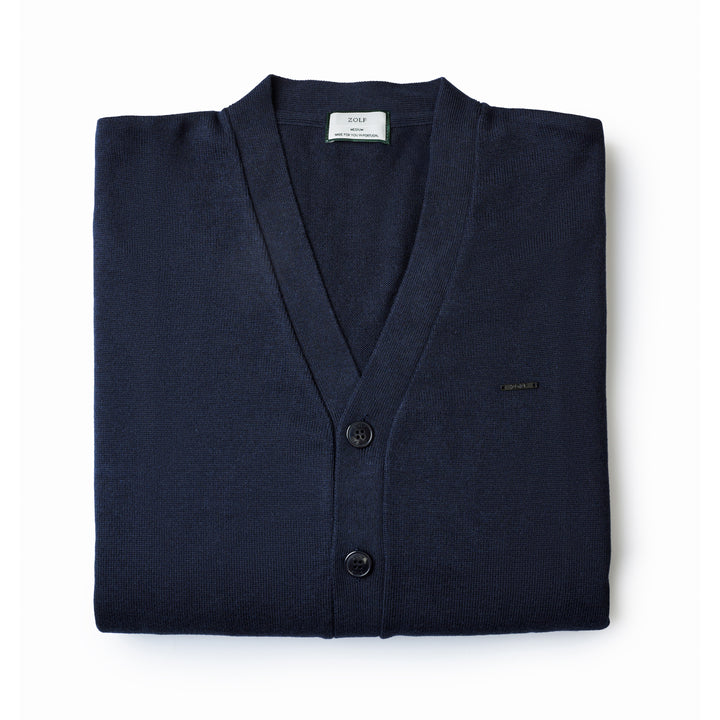CARDIGAN COM BOTÕES AZUL ZOLF