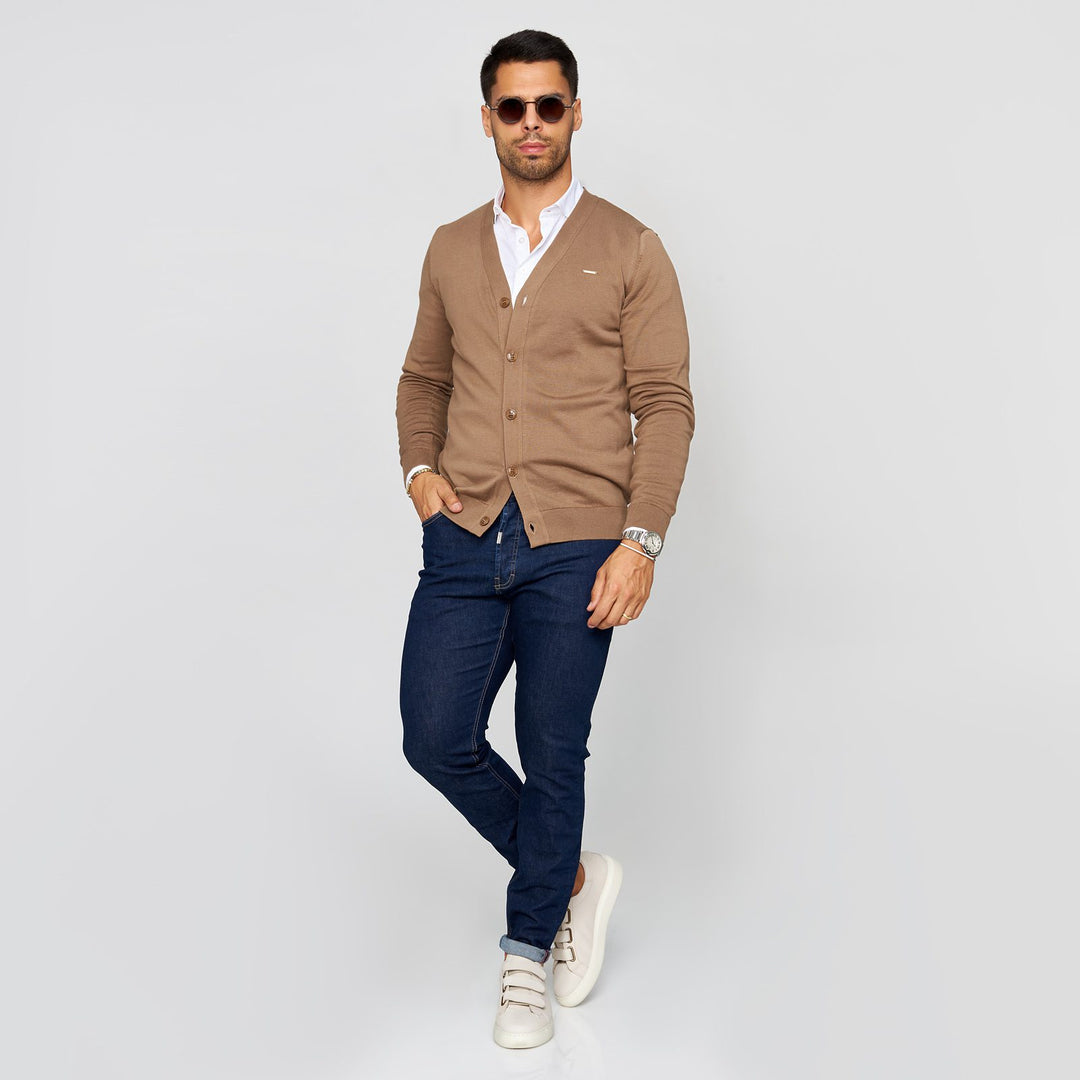CARDIGAN BOTÕES CAMEL ZOLF