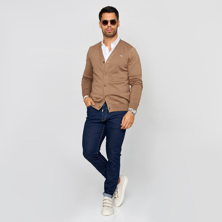 CARDIGAN BOTÕES CAMEL ZOLF