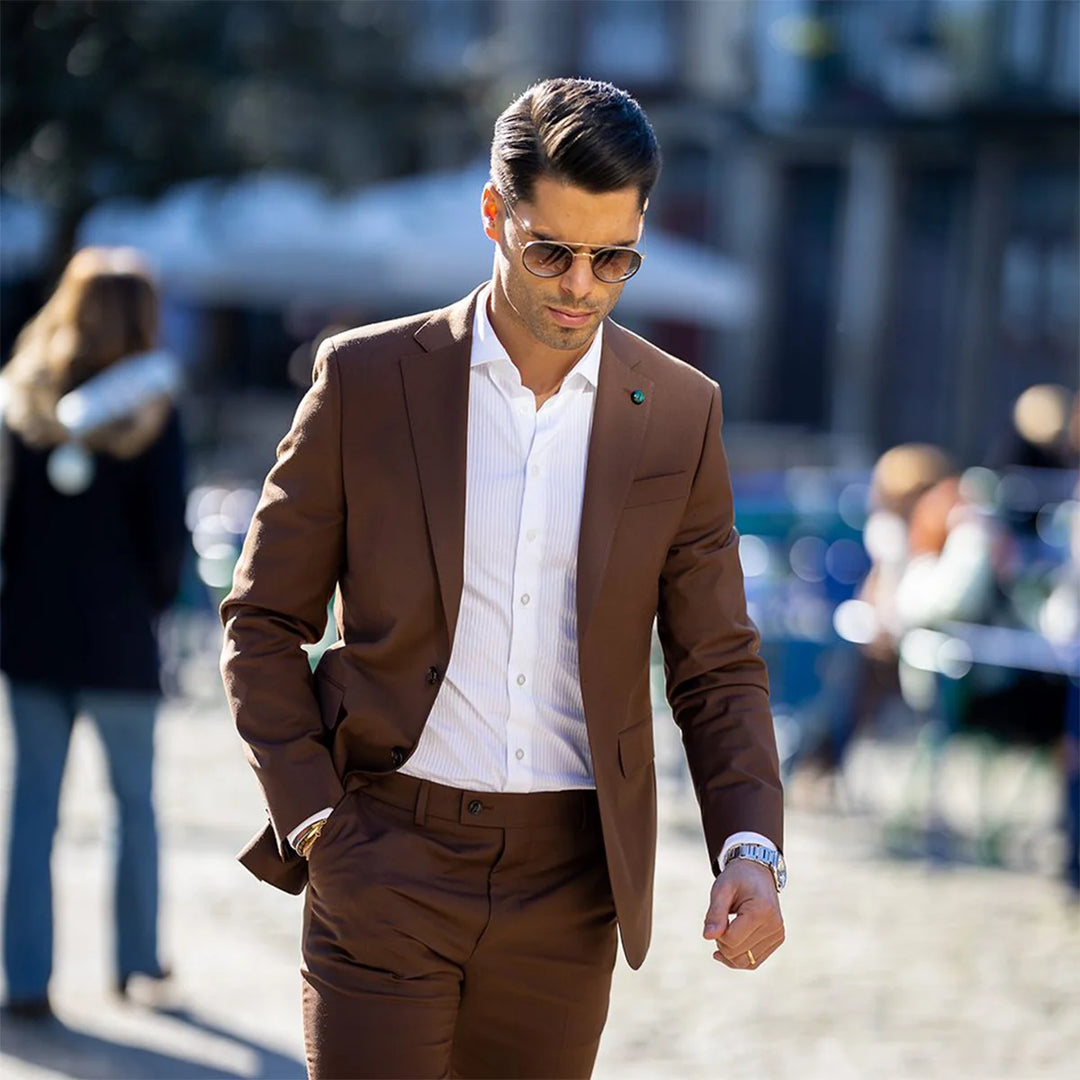 FATO CASTANHO SLIM FIT ZOLF