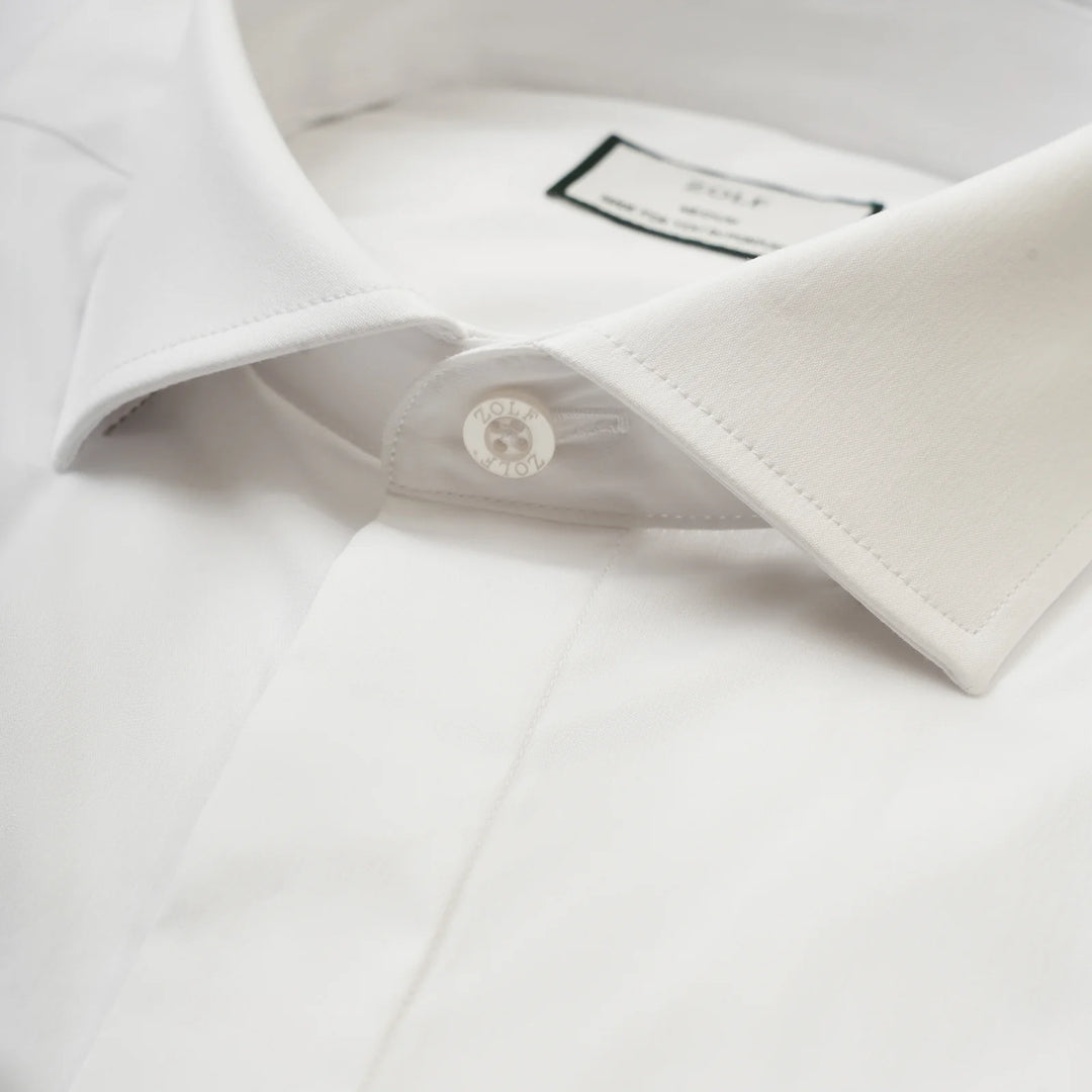 CAMISA CLÁSSICA GOLA ITALIANA SLIM FIT BRANCO ZOLF